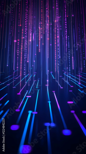 Abstract Background with Ne...