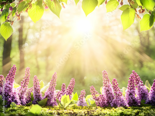 Lilac Flowers Bloom Beautif...