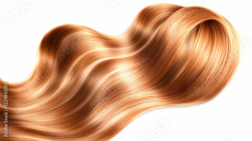 Flowing Golden Brown Hair W...
