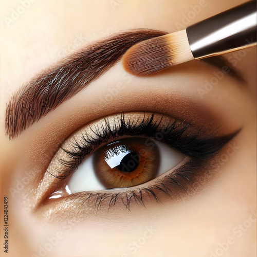 Close-up of Eye with Makeup...