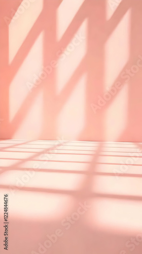 Soft Pink Room with Window ...