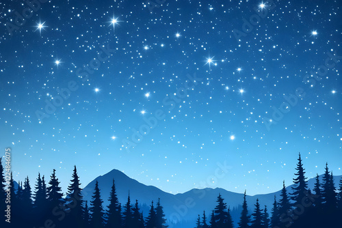 Starry Night Sky Over Majes...
