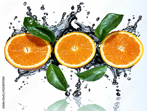 Three Orange Slices Splash ...