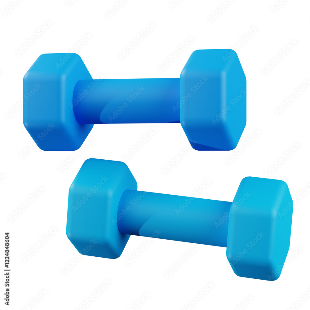 dumbbell isolated on white dumbbell isolated on white