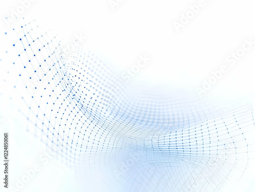 Abstract Blue Mesh Network ...