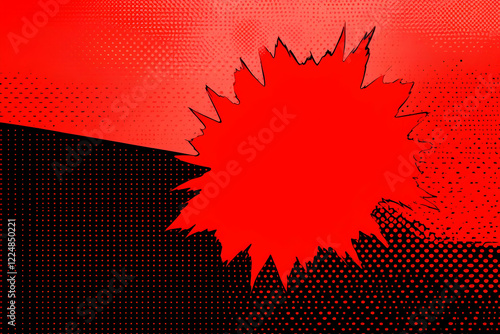 Red and Black Comic Book St...
