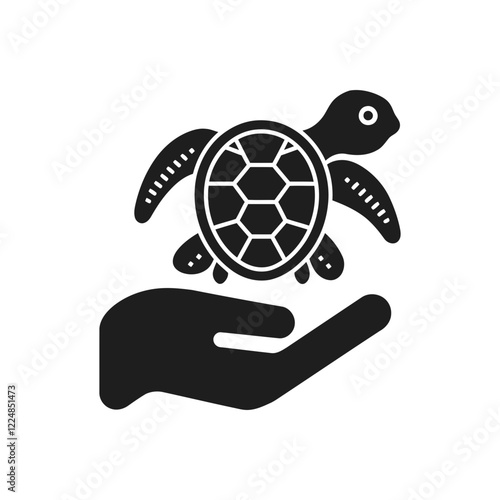 Sea Turtle Protection Care Icon