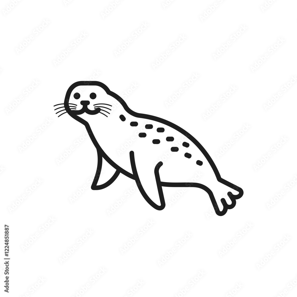 Obraz premium Eel Ocean Habitat Icon