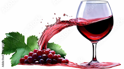 Red Wine Splashes Dynamical...
