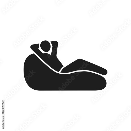 Reclining On Beanbag Icon