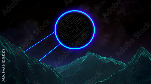 Abstract 3D Landscape with ...