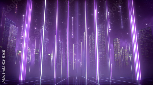 Futuristic Cityscape Shines...