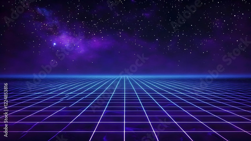 Retro Futuristic Grid Lands...