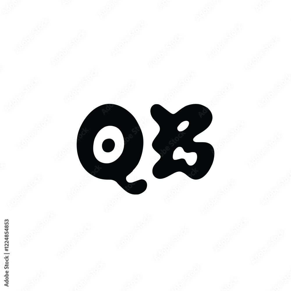 QB monogram logo design letter text name symbol monochrome logotype alphabet character simple logo QB monogram logo design letter text name symbol monochrome logotype alphabet character simple logo