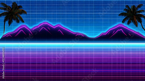 Retro Futuristic Tropical L...