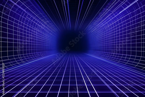 Abstract 3D illustration of...