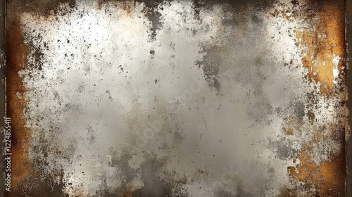 Decorative antique mirror with diverse color variations.