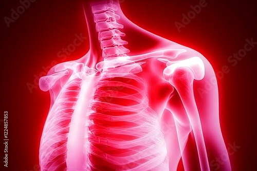 3D Illustration of Shoulder...