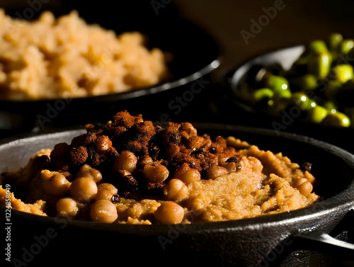 Hummus Dip Topped with Chic...