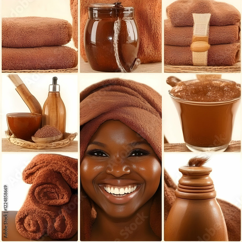 Chocolate Spa Collage Shows...