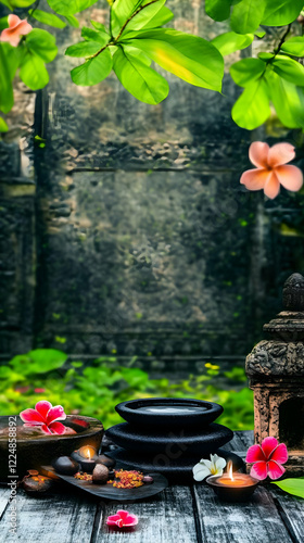 Serene Spa Setup Shows Wate...