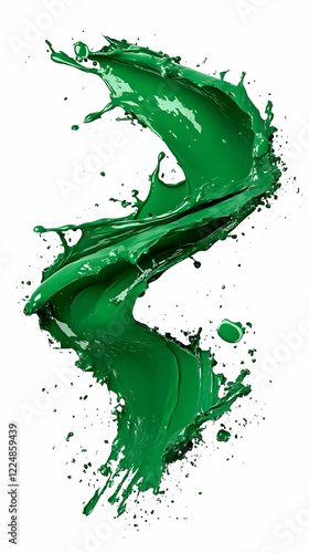 Dynamic Green Paint Splash ...