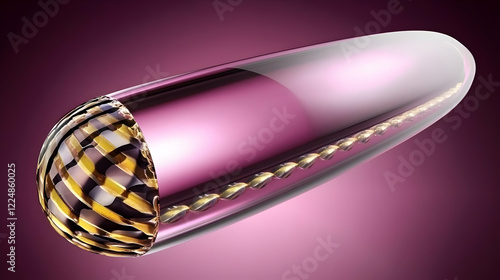 Elegant 3D Rendered Capsule...