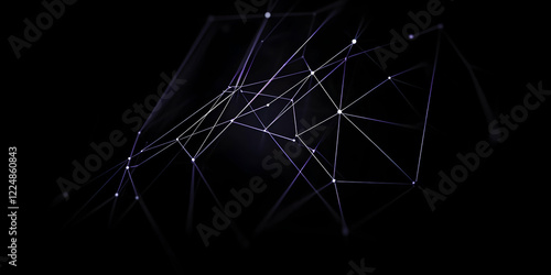 Abstract 3D Network Structu...