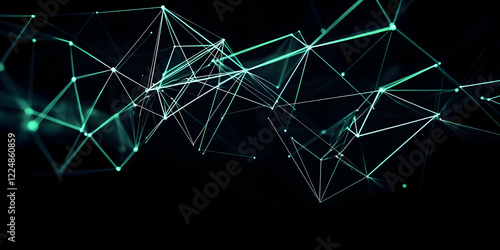 Abstract 3D Render of Glowi...