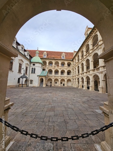 Obraz na płótnie Graz Altstadt Landhaushof w salonie