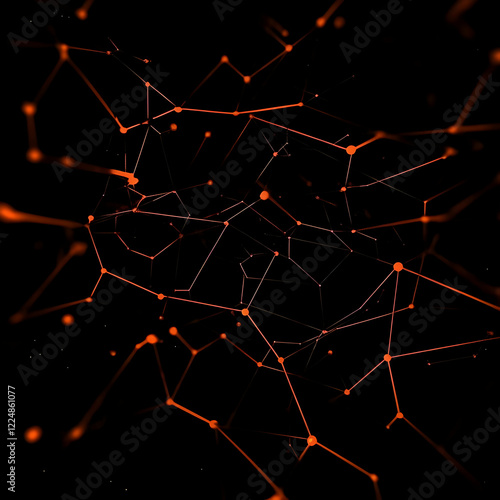 Abstract 3D network connect...