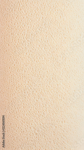 Close-up of a porous beige ...