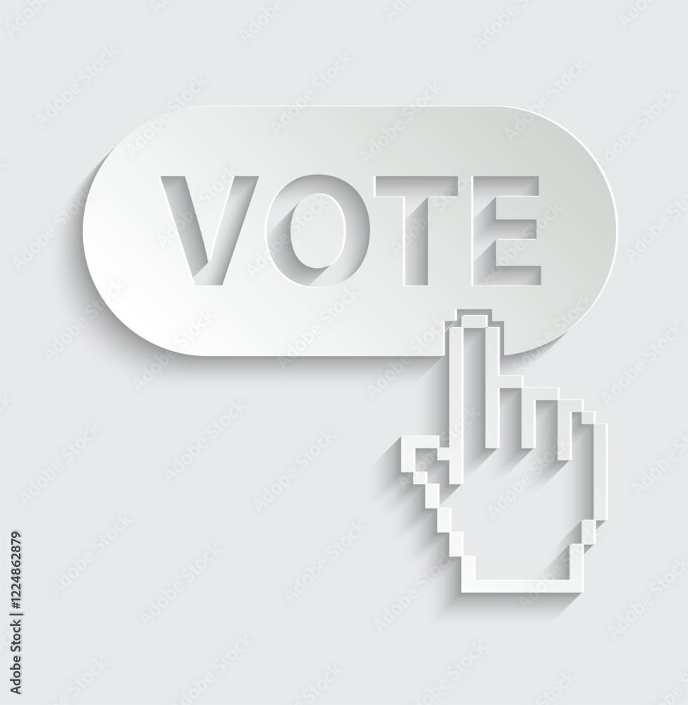 vote icon vector. check vote button sign vote icon vector. check vote button sign