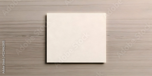 Blank White Paper Rests on ...