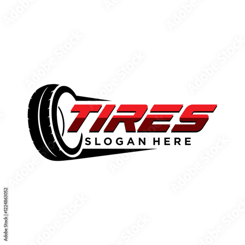 Tire Logo design template, Concept logo for businesses related to the automotive industry.
