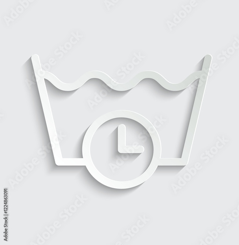  wash icon vector  washing instruction symbol