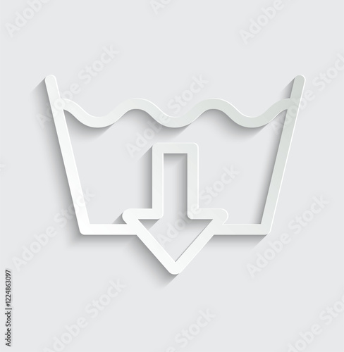 wash icon vector  washing instruction symbol