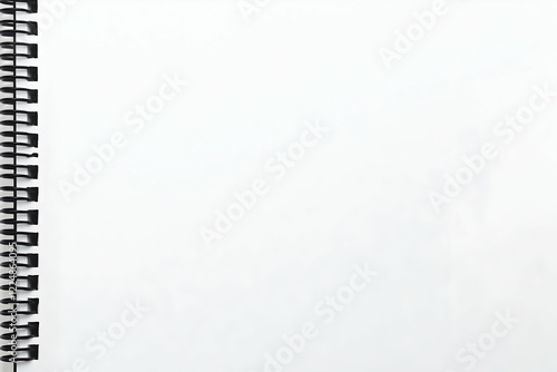 Close-up of a Blank Spiral ...