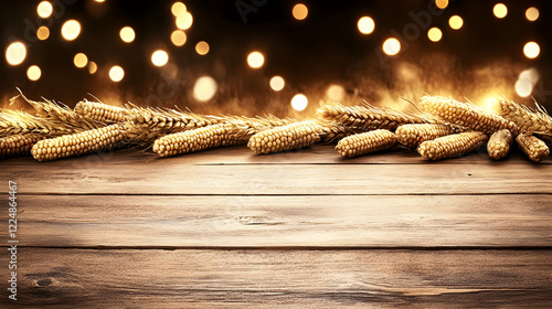 Dried Corn and Wheat on Rus...