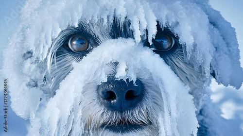 Close-up of Dog's Face Cove...