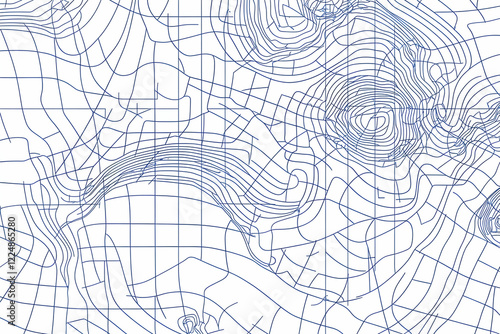 Abstract Blue Line Pattern ...