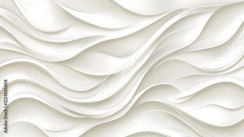 Abstract White Wave Pattern Background Design