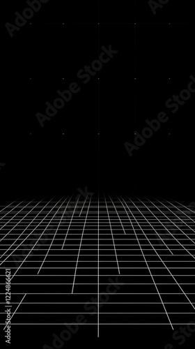 Abstract 3D Grid Background...