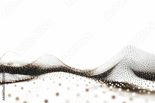 Abstract 3D Wireframe Lands...