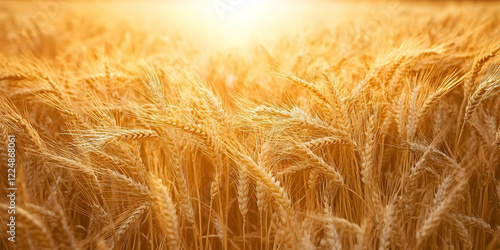 Golden Wheat Field Basking ...
