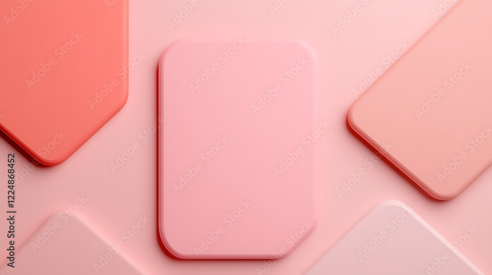 Soft Pink and Coral Rounded Rectangle Shapes Abstract Background for Creative Design and Modern Style Projects Soft Pink and Coral Rounded Rectangle Shapes Abstract Background for Creative Design and Modern Style Projects