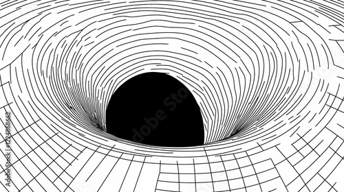 Abstract Black Hole Illustr...