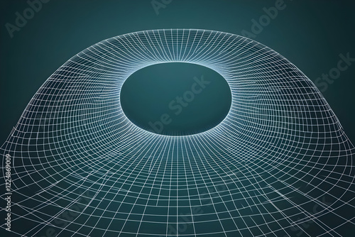 3D Wireframe Tunnel Creates...