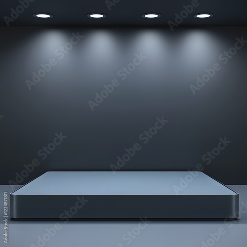 Wallpaper Mural empty stage with spotlight Torontodigital.ca