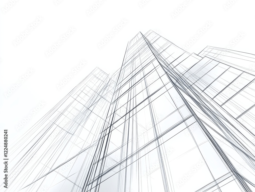 Fototapeta premium Exploration of urban design through creative architectural concepts.